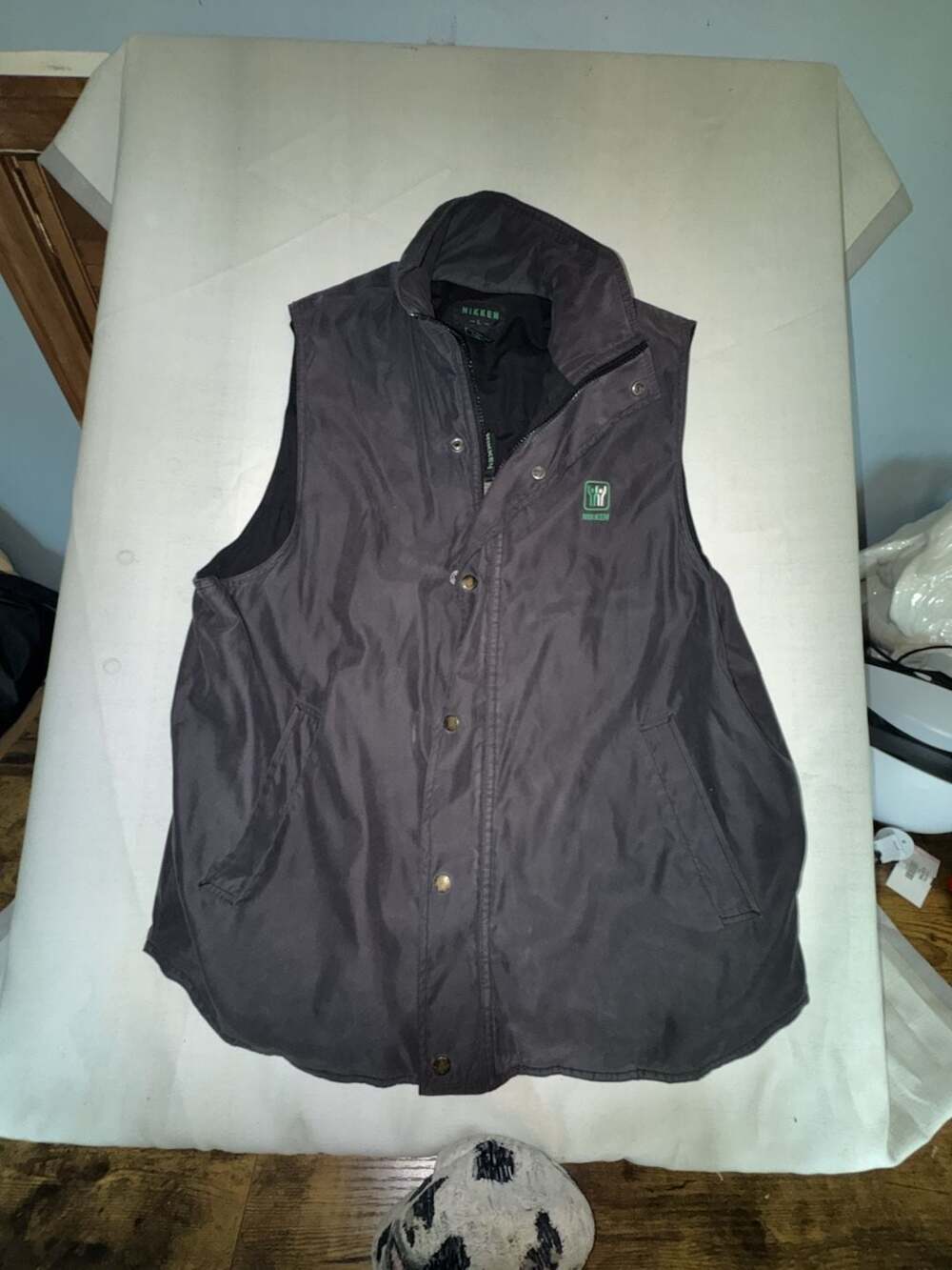 NIKKEN Thermowear Ceramic Fiber Insulated Magnetic Vest Charcoal Grey Size L